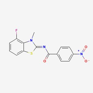 N-(4-fluoro-3-methyl-1,3-benzothiazol-2-ylidene)-4-nitrobenzamide