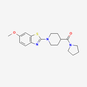 (1-(6-Methoxybenzo[d]thiazol-2-yl)piperidin-4-yl)(pyrrolidin-1-yl)methanone