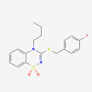 4-butyl-3-[(4-fluorobenzyl)thio]-4H-1,2,4-benzothiadiazine 1,1-dioxide