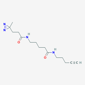 5-[3-(3-Methyldiazirin-3-yl)propanoylamino]-N-pent-4-ynylpentanamide