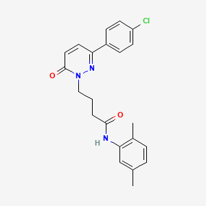4-(3-(4-chlorophenyl)-6-oxopyridazin-1(6H)-yl)-N-(2,5-dimethylphenyl)butanamide