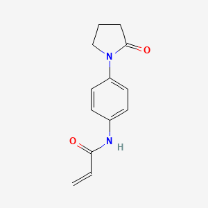 N-[4-(2-oxopyrrolidin-1-yl)phenyl]prop-2-enamide