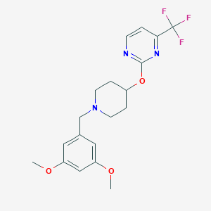 2-[1-[(3,5-Dimethoxyphenyl)methyl]piperidin-4-yl]oxy-4-(trifluoromethyl)pyrimidine