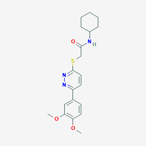 N-Cyclohexyl-2-[6-(3,4-dimethoxy-phenyl)-pyridazin-3-ylsulfanyl]-acetamide