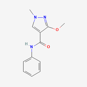 B2824504 3-methoxy-1-methyl-N-phenyl-1H-pyrazole-4-carboxamide CAS No. 1014070-43-9