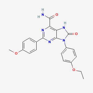 9-(4-ethoxyphenyl)-2-(4-methoxyphenyl)-8-oxo-8,9-dihydro-7H-purine-6-carboxamide