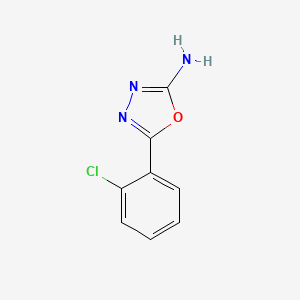 molecular formula C8H6ClN3O B2824560 5-(2-Chlorophenyl)-1,3,4-oxadiazol-2-amine CAS No. 2138-98-9