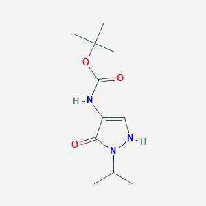 tert-Butyl N-[3-oxo-2-(propan-2-yl)-2,3-dihydro-1H-pyrazol-4-yl]carbamate