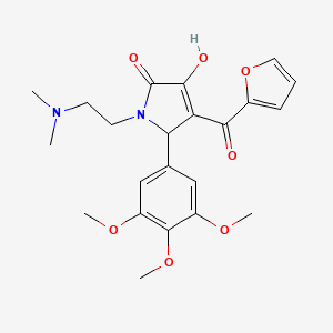 1-(2-(dimethylamino)ethyl)-4-(furan-2-carbonyl)-3-hydroxy-5-(3,4,5-trimethoxyphenyl)-1H-pyrrol-2(5H)-one