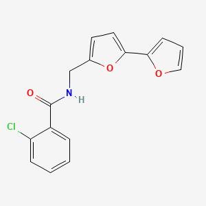N-([2,2'-bifuran]-5-ylmethyl)-2-chlorobenzamide
