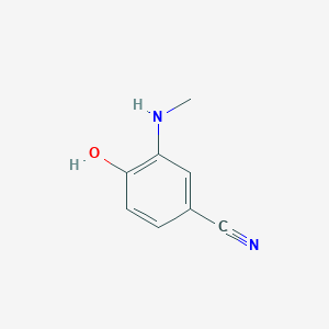 molecular formula C8H8N2O B2824574 4-Hydroxy-3-(methylamino)benzonitrile CAS No. 1243441-19-1