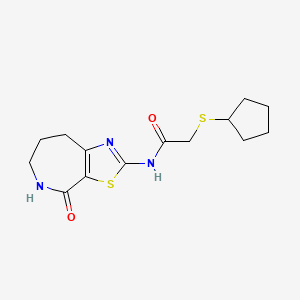 2-(cyclopentylthio)-N-(4-oxo-5,6,7,8-tetrahydro-4H-thiazolo[5,4-c]azepin-2-yl)acetamide