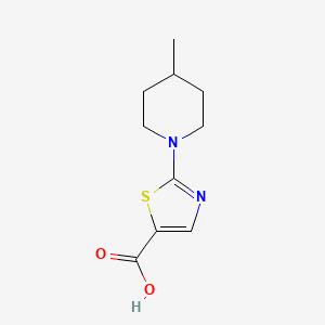molecular formula C10H14N2O2S B2824582 2-(4-Methylpiperidin-1-yl)-1,3-thiazole-5-carboxylic acid CAS No. 1341104-73-1