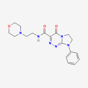 N-(2-morpholinoethyl)-4-oxo-8-phenyl-4,6,7,8-tetrahydroimidazo[2,1-c][1,2,4]triazine-3-carboxamide