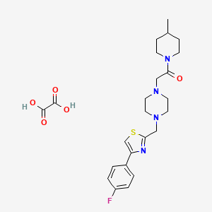 2-(4-((4-(4-Fluorophenyl)thiazol-2-yl)methyl)piperazin-1-yl)-1-(4-methylpiperidin-1-yl)ethanone oxalate