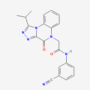 N-(3-cyanophenyl)-2-[4-oxo-1-(propan-2-yl)[1,2,4]triazolo[4,3-a]quinoxalin-5(4H)-yl]acetamide
