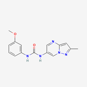 1-(3-Methoxyphenyl)-3-(2-methylpyrazolo[1,5-a]pyrimidin-6-yl)urea