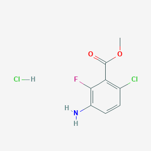 Methyl 3-amino-6-chloro-2-fluorobenzoate;hydrochloride