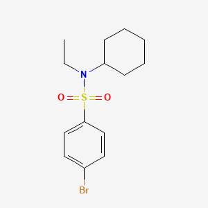 4-bromo-N-cyclohexyl-N-ethylbenzene-1-sulfonamide