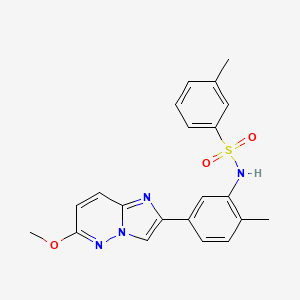 N-(5-(6-methoxyimidazo[1,2-b]pyridazin-2-yl)-2-methylphenyl)-3-methylbenzenesulfonamide
