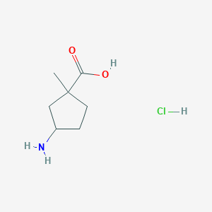 3-Amino-1-methylcyclopentane-1-carboxylic acid hydrochloride