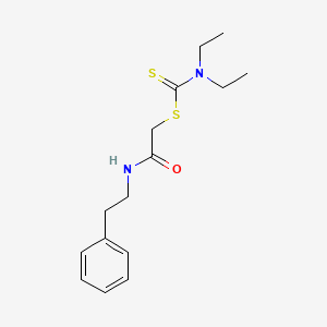 2-Oxo-2-(phenethylamino)ethyl diethylcarbamodithioate