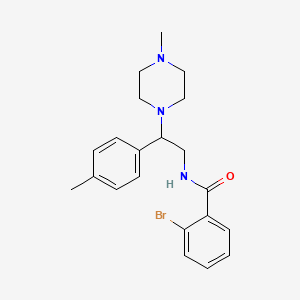 2-bromo-N-(2-(4-methylpiperazin-1-yl)-2-(p-tolyl)ethyl)benzamide