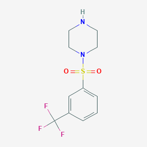1-{[3-(Trifluoromethyl)phenyl]sulfonyl}piperazine