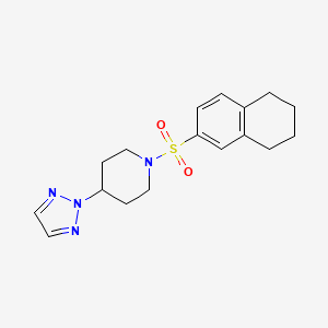 1-((5,6,7,8-tetrahydronaphthalen-2-yl)sulfonyl)-4-(2H-1,2,3-triazol-2-yl)piperidine
