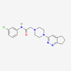 N-(3-chlorophenyl)-2-(4-(6,7-dihydro-5H-cyclopenta[c]pyridazin-3-yl)piperazin-1-yl)acetamide