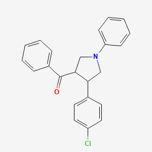 [4-(4-chlorophenyl)-1-phenyltetrahydro-1H-pyrrol-3-yl](phenyl)methanone
