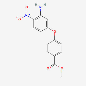 molecular formula C14H12N2O5 B2824737 Methyl 4-(3-amino-4-nitrophenoxy)benzoate CAS No. 439095-28-0