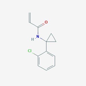 molecular formula C12H12ClNO B2824771 N-[1-(2-Chlorophenyl)cyclopropyl]prop-2-enamide CAS No. 2196017-14-6
