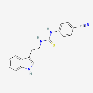 1-(4-cyanophenyl)-3-[2-(1H-indol-3-yl)ethyl]thiourea