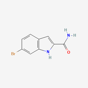 molecular formula C9H7BrN2O B2824784 6-bromo-1H-indole-2-carboxamide CAS No. 893731-58-3