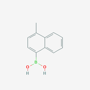 molecular formula C11H11BO2 B028248 4-甲基-1-萘硼酸 CAS No. 103986-53-4