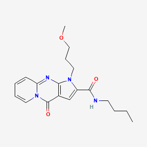 molecular formula C19H24N4O3 B2824808 N-butyl-1-(3-methoxypropyl)-4-oxo-1,4-dihydropyrido[1,2-a]pyrrolo[2,3-d]pyrimidine-2-carboxamide CAS No. 900895-19-4