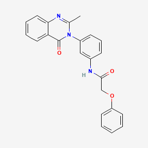 molecular formula C23H19N3O3 B2824938 N-[3-(2-methyl-4-oxo-3,4-dihydroquinazolin-3-yl)phenyl]-2-phenoxyacetamide CAS No. 898455-22-6