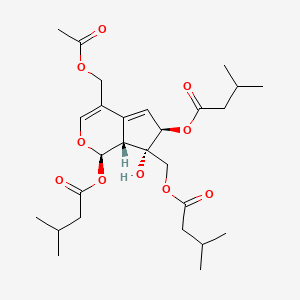 molecular formula C27H40O10 B2825255 Valtrate hydrine B4 CAS No. 18296-48-5