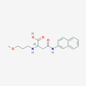 2-((3-Methoxypropyl)amino)-4-(naphthalen-2-ylamino)-4-oxobutanoic acid