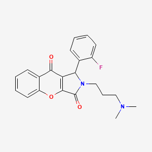 2-(3-(Dimethylamino)propyl)-1-(2-fluorophenyl)-1,2-dihydrochromeno[2,3-c]pyrrole-3,9-dione