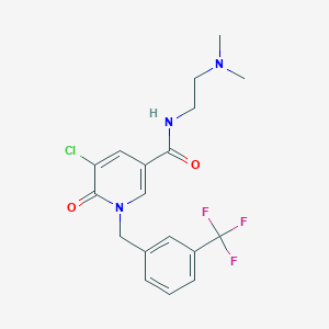 5-chloro-N-[2-(dimethylamino)ethyl]-6-oxo-1-[3-(trifluoromethyl)benzyl]-1,6-dihydro-3-pyridinecarboxamide