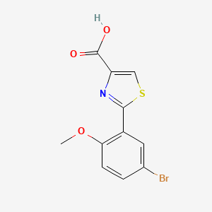 2-(5-Bromo-2-methoxyphenyl)-1,3-thiazole-4-carboxylic acid