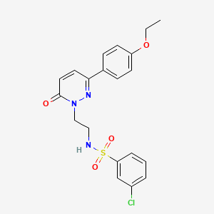 3-chloro-N-(2-(3-(4-ethoxyphenyl)-6-oxopyridazin-1(6H)-yl)ethyl)benzenesulfonamide