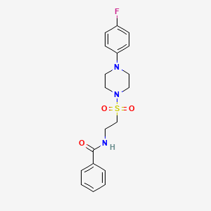 N-[2-[4-(4-fluorophenyl)piperazin-1-yl]sulfonylethyl]benzamide