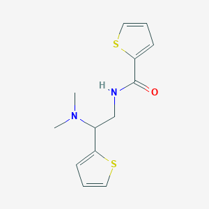 molecular formula C13H16N2OS2 B2825341 N-(2-(dimethylamino)-2-(thiophen-2-yl)ethyl)thiophene-2-carboxamide CAS No. 941964-20-1