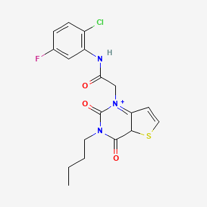 2-{3-butyl-2,4-dioxo-1H,2H,3H,4H-thieno[3,2-d]pyrimidin-1-yl}-N-(2-chloro-5-fluorophenyl)acetamide