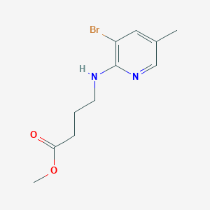 B2825370 Methyl 4-[(3-bromo-5-methylpyridin-2-yl)amino]butanoate CAS No. 2162823-69-8