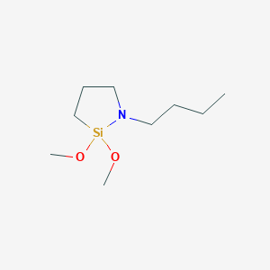 molecular formula C9H21NO2Si B2825400 N-N-BUTYL-AZA-2,2-DIMETHOXYSILACYCLOPENTANE CAS No. 618914-44-6