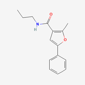B2825401 2-methyl-5-phenyl-N-propylfuran-3-carboxamide CAS No. 941252-04-6